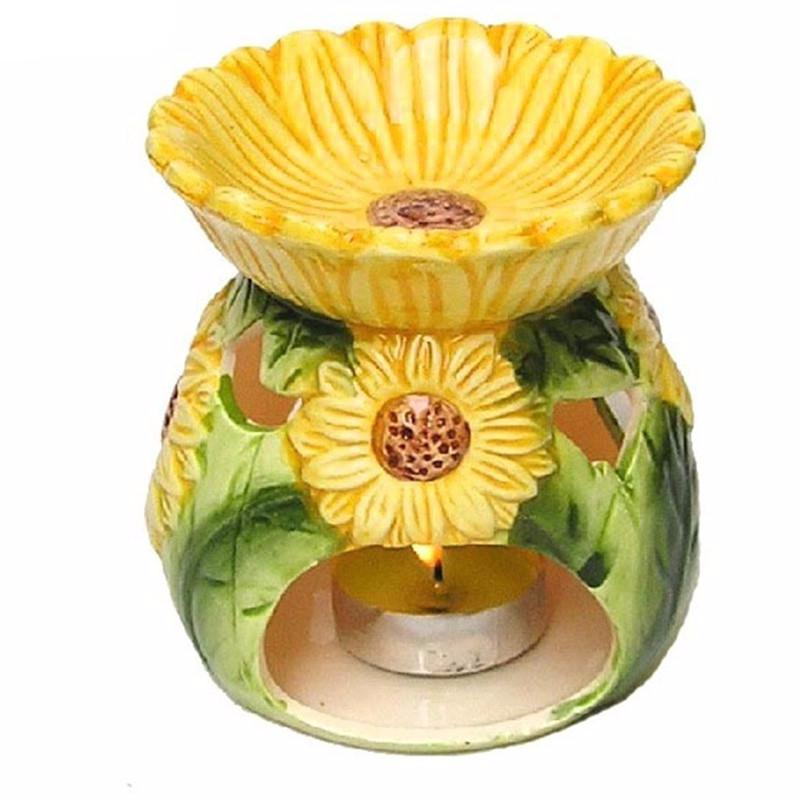 Beautiful Sunflower Ceramic Oil Burner