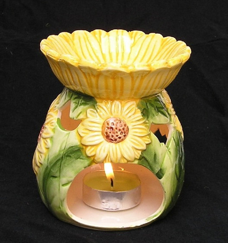 Beautiful Sunflower Ceramic Oil Burner