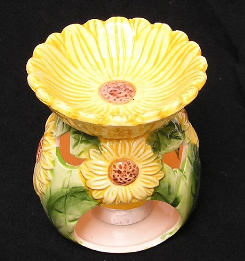 Beautiful Sunflower Ceramic Oil Burner