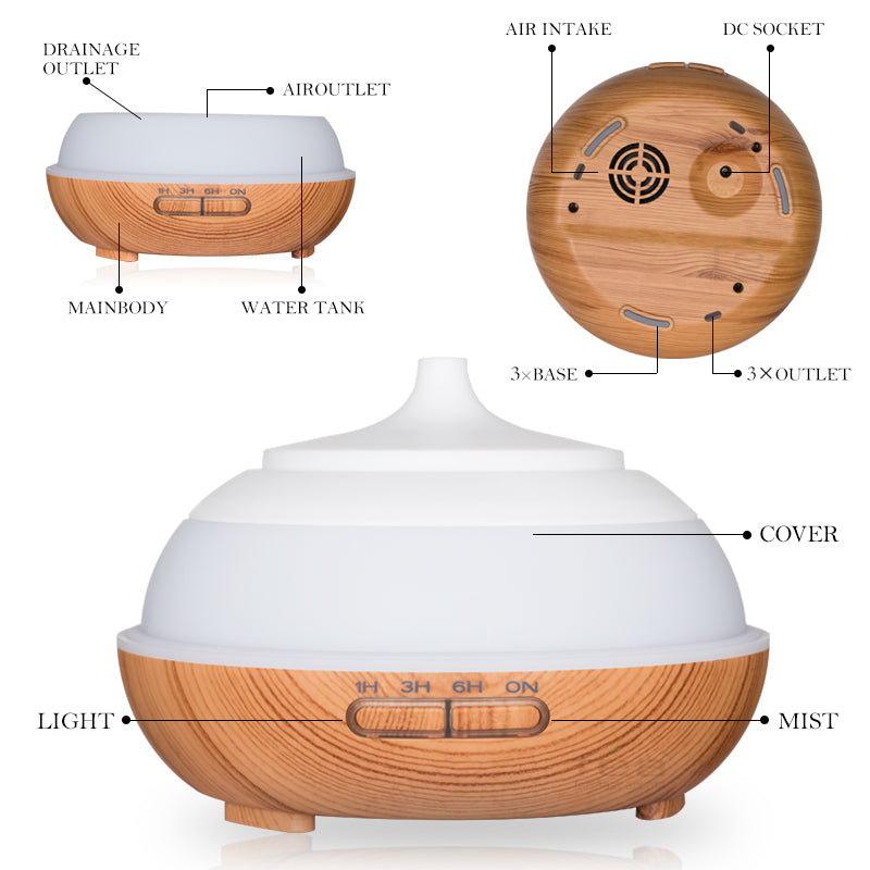 Ultrasonic Diffuser/Mist Maker Aroma Lamp