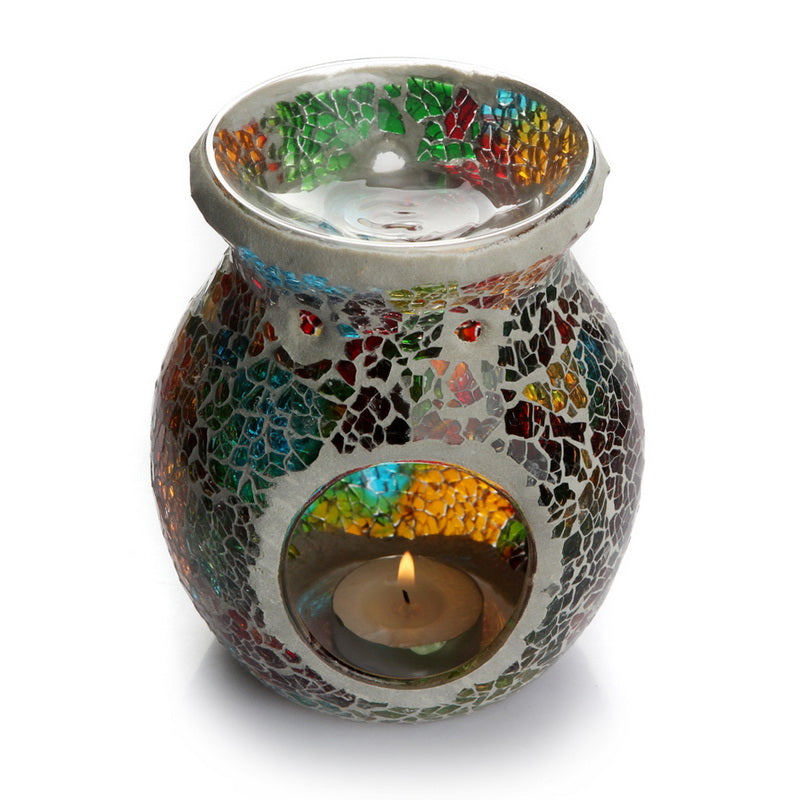 Mosaic Glass Candle Oil Burner/Lamp