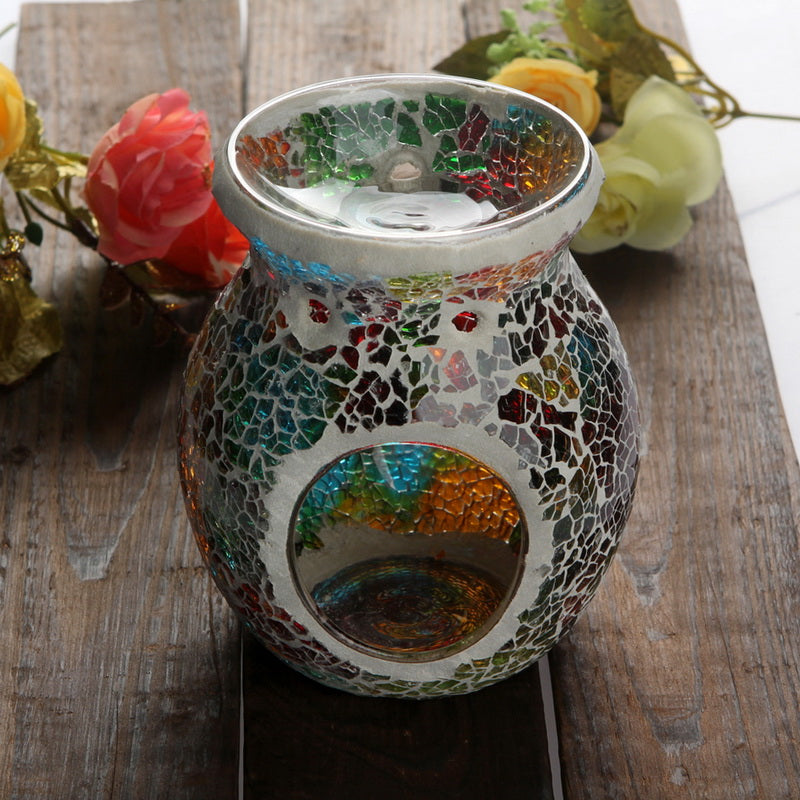 Mosaic Glass Candle Oil Burner/Lamp