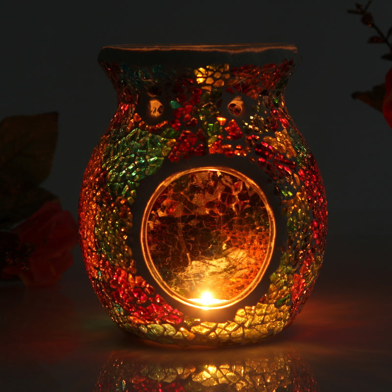 Mosaic Glass Candle Oil Burner/Lamp