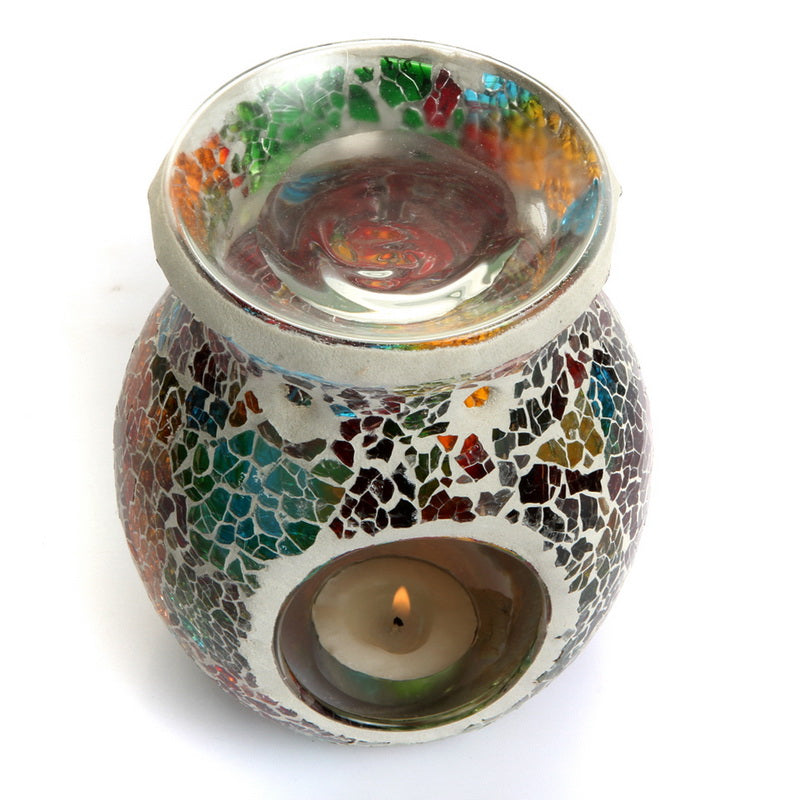 Mosaic Glass Candle Oil Burner/Lamp