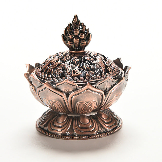 Romantic Tibetan Lotus Incense Burner