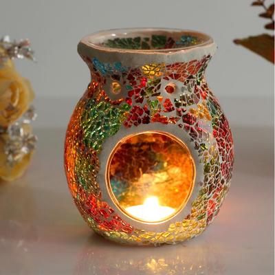 Mosaic Glass Candle Oil Burner/Lamp