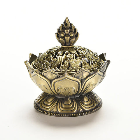 Romantic Tibetan Lotus Incense Burner