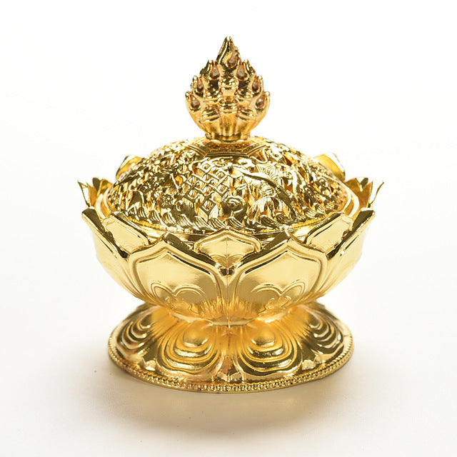 Romantic Tibetan Lotus Incense Burner